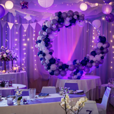 Ballon Reifen in Lilatönen